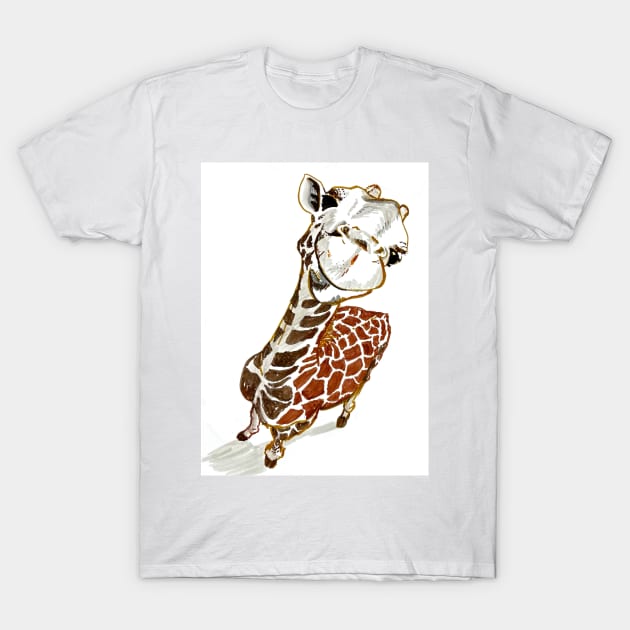 Baby Giraffe T-Shirt by ElizaC